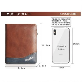 Arklove Men's Long Wallet, Large Capacity, Anti-Skimming, Coin Purse, For Gentlemen, Business, Stylish, Cowhide Leather, Black, PU Leather, Multi-functional Zipper, Short Men's Wallet, Bifold Leather