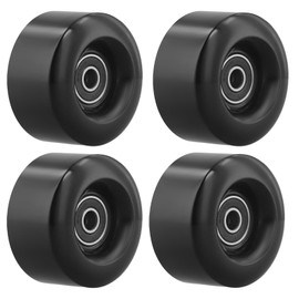 4 Pieces Wear-resistant PU Wheels for Skateboard Roller Skates, Replacement for Roller Skates 58 x 32 mm 82 A, Skateboard Wheels with Bearings for Double Row Roller Skates