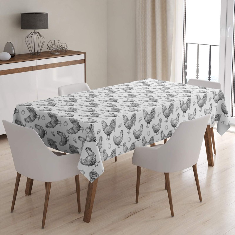 Q-Beans Mantel decorativo rectangular [Tamaño: 60 x 84 pulgadas], mantel
