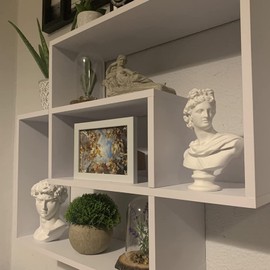 YiYFiT Resin Bust Statue Figurine,6”15cm Greek Mythology God Apollo Bust Sculpture figurine for Home Ornament Office Bookshelf Decor Sketch Practice DIY Art Gift-Apollo