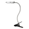 Clamp Magnifying Glass 2X and 6X Dual Lens Flexible Hose