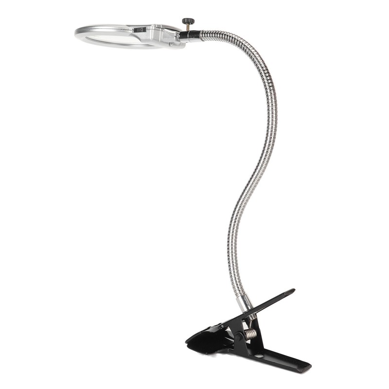 Clamp Magnifying Glass 2X and 6X Dual Lens Flexible Hose