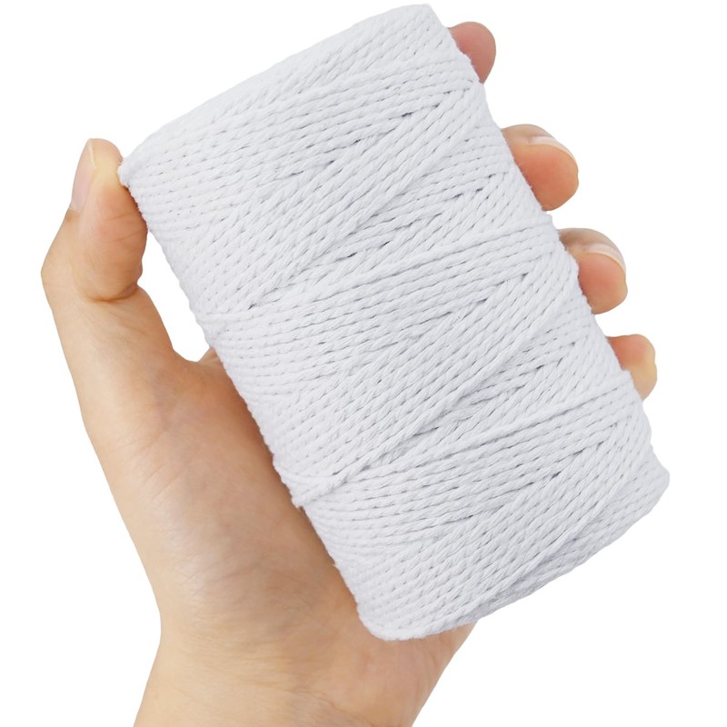 Leecogo 500 Feet 150m White Cotton String Butcher's Twine for