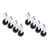 Just Accessories 8 x Heavy Duty Hard Plastic Nylon 360
