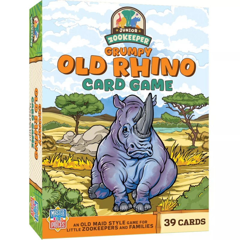 MasterPieces - Jr. Zookeeper Grumpy Old Rhino Card Game