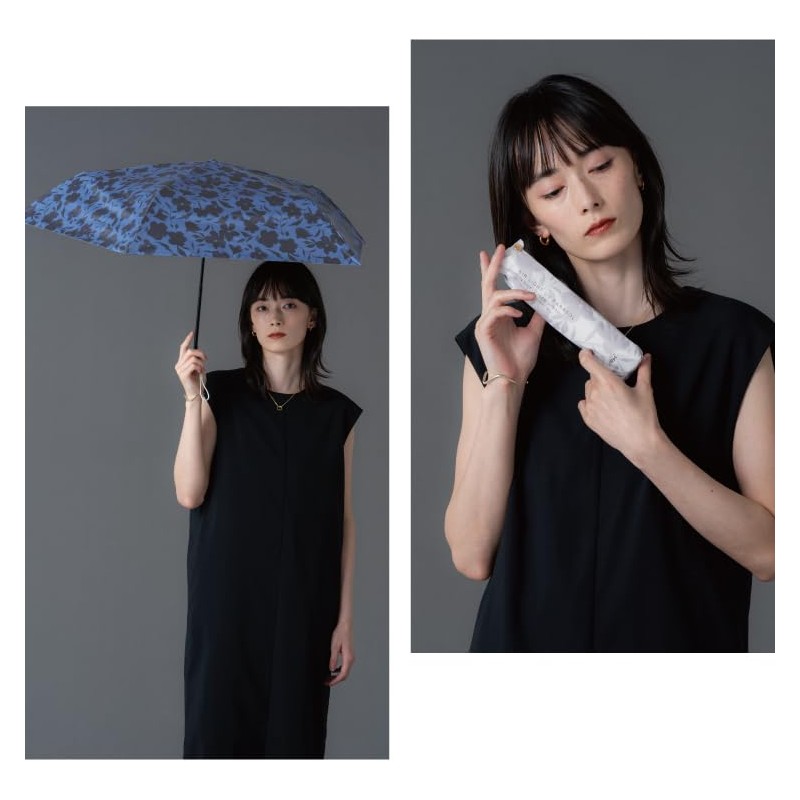 [2025] Wpc. 801-16853-102 Parasol Light Filtering Lightweight Flower Silhouette Mini