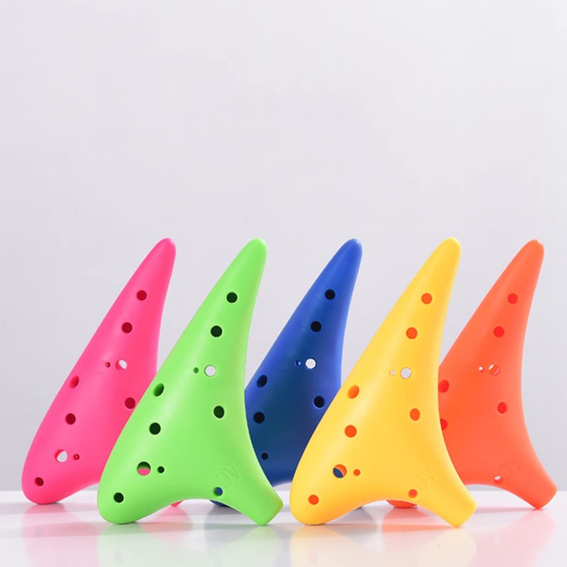 Aestivate Plastic Ocarina Musical Instrument, 12 Holes, Alto C Model,
