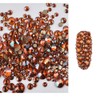 Egurs Nail Rhinestones Round Crystal Flat Back Gems, 6 Mix