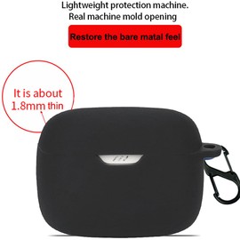 Msialt [2 Stücke Silikonhülle kompatibel mit JBL Tune 245NC, [Unterstützt kabelloses Laden] [Stoßfeste Schutzhülle] Schöner 3D-Cartoon-Black Green