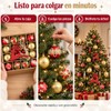 Esferas de Navidad, 40 Unidades Juego de Bolas de Navidad