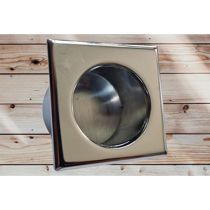 Universal Hardware Finger Pull Handle Recessed Edge Flush Square Fitting