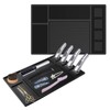 Adevar Magnetic Barber Mat for Clippers,Barber Station Organizer Mat for