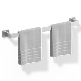 HITSLAM Towel Bar 24 Inch, Bathroom Kitchen Towel Holder SUS304 Stainless Steel, Towel Rack Wall Mounted, Modern Home Decor with Hardware Accessories, Brushed Nickel