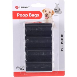 Flamingo Basic 517548 Dog Waste Bags 8 x 15 Items