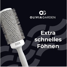 Olivia Garden - Expert Blowout Speed White and Grey Hairbrush - 55