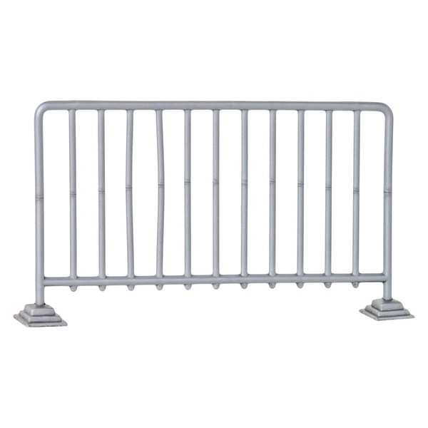 Silver Crowd Control Guardrail for Wrestling Action Figures