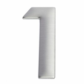 Romak SNN01 Stainless Steel Numeral Stick On, Number 1, 75 mm Size