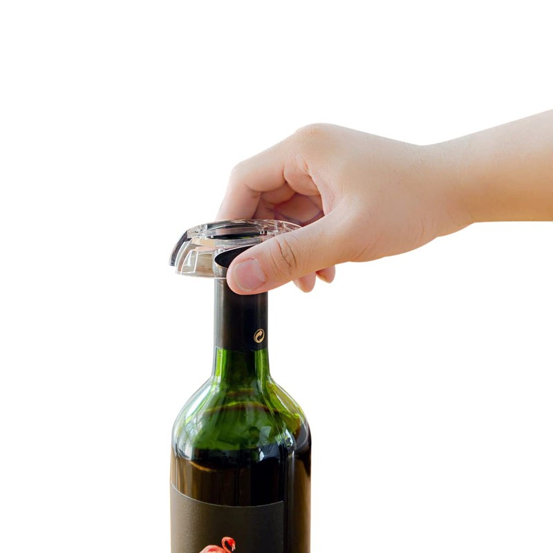 Cheer Moda Skyline Electric Wine Opener Gift Set, Battery, Black,