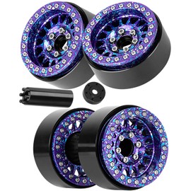 hopsupRC RC 1.9 Dually Beadlock RC Wheel Rim for 1/10 SCX10 90046 AXI03007 TRX4 TRX6 VS4-10 Gen7 Gen8 MST CFX D90 RC Crawler,Aluminum 1.9 Dually Beadlock Wheels Rims w/Adjustable Offset (4PCS) Colour