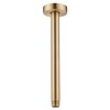10 Inches Ceiling Mount Shower Arm and Flange, Champagne Bronze