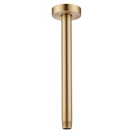 10 Inches Ceiling Mount Shower Arm and Flange, Champagne Bronze