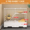 Oneluck Bunny Cage Indoor Rabbit Hutch with Pull Out Tray