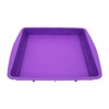 Lmaray 11 x 9.5 Inch Purple Silicone Baking Pan, Safe,