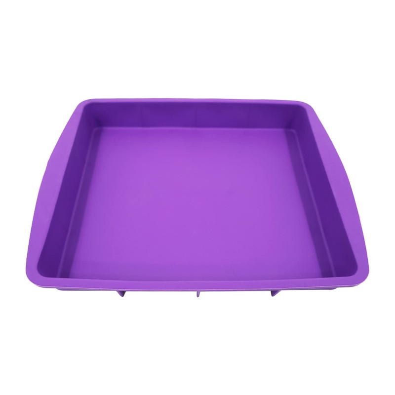 Lmaray 11 x 9.5 Inch Purple Silicone Baking Pan, Safe,