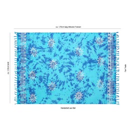 Ciffre 35 Models Sarong Pareo Wrap Skirt Beach Towel Wrap Towel Original EL-Vertrieb GmbH Towels with Buckle Clasp Made from Coconut WK1 -