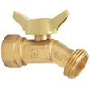 Homewerks, Brass, VHN-QTR-B4B Hose Bibb with 1/4-Turn and No-Kink Design,