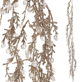 RAZ Imports Star of Wonder 6' Glittered Ice Garland