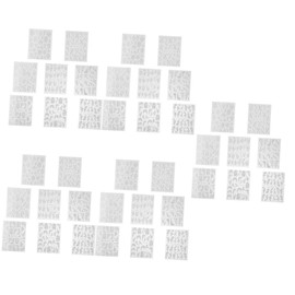 Baluue 5sets Unique Nail Art Embossed Stickers Nail Decals for Women Waterproof Safe for Sensitive Skin 8sheets*5