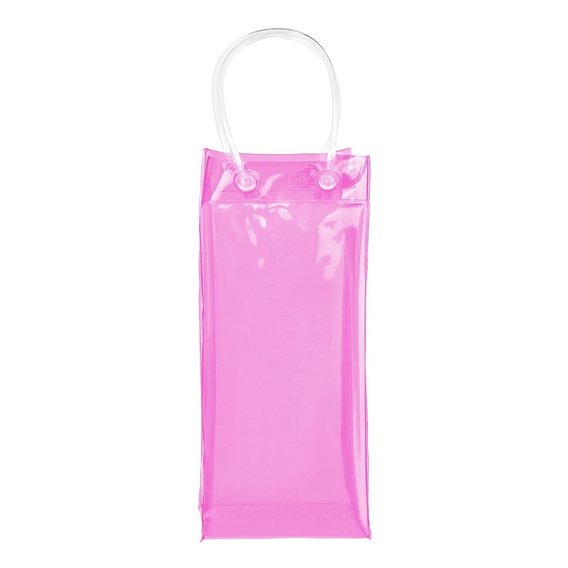 Muka Hot Pink Wine Ice Bag with Handle, Collapsible Wine