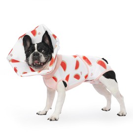 BurgeonNest Cone Collar Recovery Suit for Dogs After Surgery, Dual Prevent Licking Dog Onesie Surgical Suit for Dogs Female Male Spay, Adjustable Soft Dog Cone Alternative Pet Cat Dog Body Suit, S