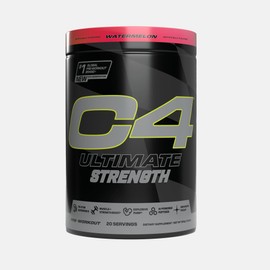 Cellucor C4 Ultimate Strength Pre Workout Powder - Tri-Stim Experience 300mg Caffeine+TeaCrine+Dynamine - Creatine & Beta-Alanine - Energy Supplement for Men & Women - Watermelon, 20 Servings