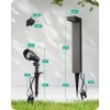 EDISHINE Low Voltage Landscape Lights Kit,3.2W 240LM Spotlight,Yard Garden Path