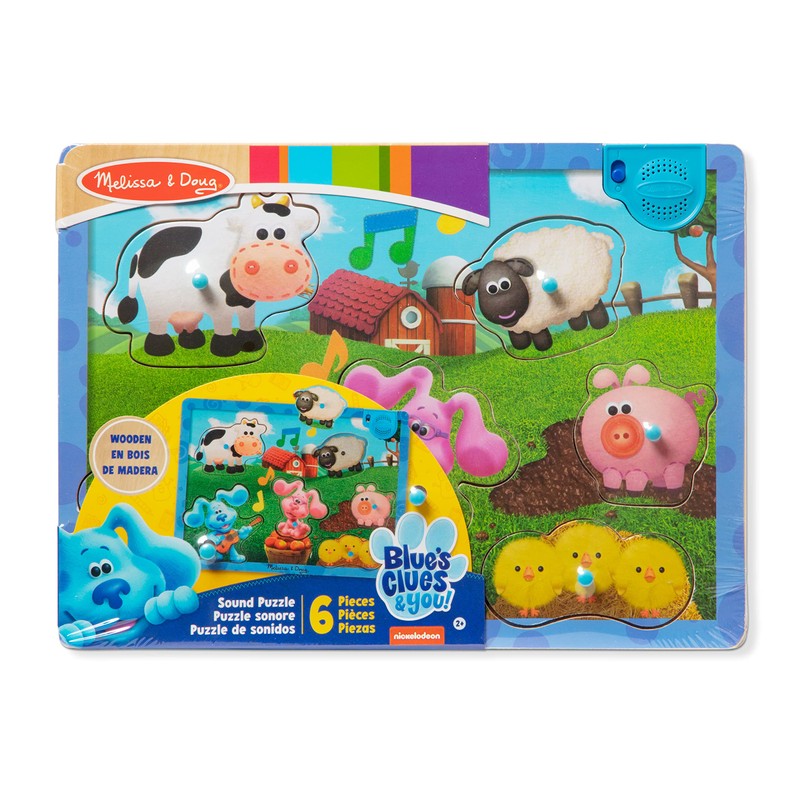 Melissa & Doug Blue's Clues & You! Wooden Sound Puzzle