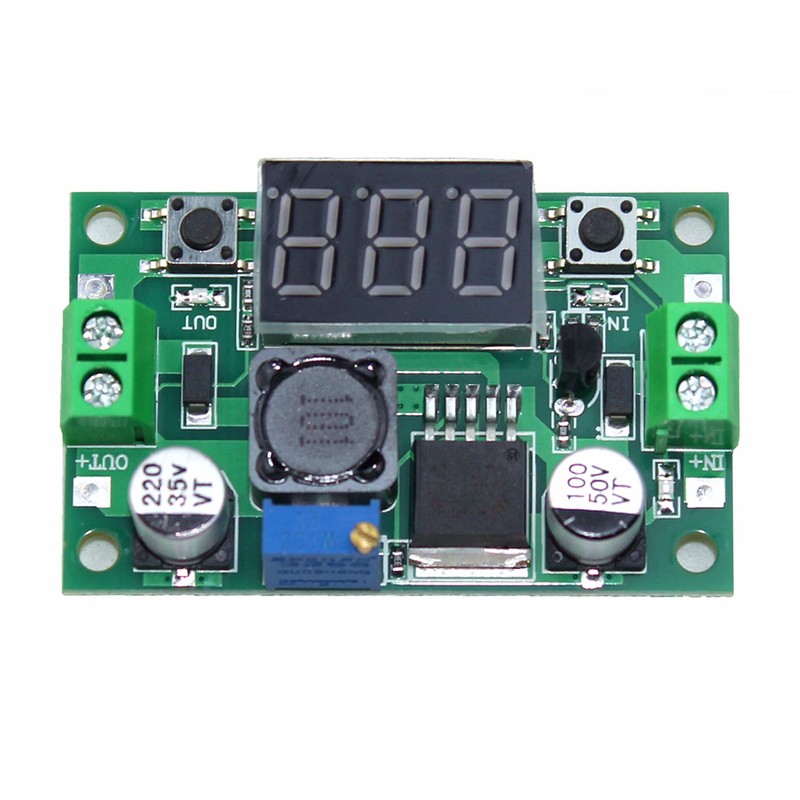 DIGISHUO 2pcs LM2596 Adjustable Voltage Regulator 4.0-40V to 1.25-37V DC