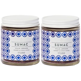 Villa Jerada Coarse Sumac – Premium Turkish Seasoning with Bright Cherry & Citrus Notes – Tangy, Lemony Alternative to Pepper – 2.1 oz Glass Jar (SUMAC - 2 JARS *)