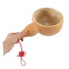 Gatuida Gourd Water Scoop Multi Functional Wooden Ladle for Bathing
