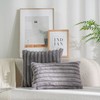 DEELAND Pack of 2,Double-Sided Faux Fur Plush Decorative Throw Pillow