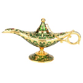 Retro Metal Fairy Tale Aladdin Magic Genie Home Teapot Oil Lamp Decoration