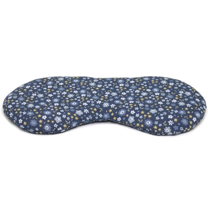 Organic Eye Pillow Lavender & Linseed "Flower Blue" for Relaxation,