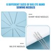Ybxjges 60Pcs Large Eye Sewing Needles for Leather, 6 Sizes