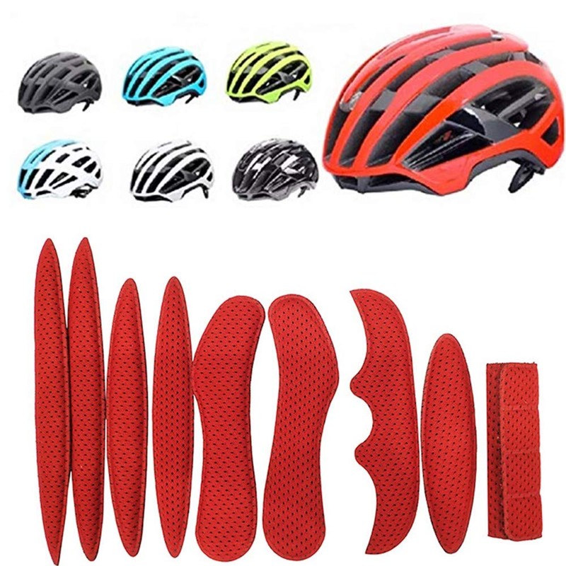 2 Set Helmet Padding Kit Bike Helmet Pad Universal Foam
