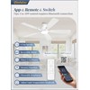 Fanbulous 52 inch Ceiling Fans with Lights, Smart Flush Mount