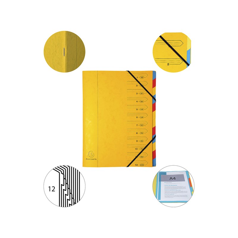 Exacompta 54129E Premium Stapled Folder Made of Extra Strong Colorspan