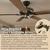 Aulpq Ceiling Fan Blades Arm, for 42-Inch Fan Blade, Compatible