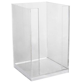 ForPro Professional Collection ForPro Square Pad Dispenser - Clear, Acrylic, Open Sides and Top Dispenser - Fits 4 x 4 Cotton Pads - 7 H x 4.25 W x 4.25 L