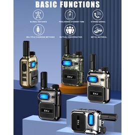 SHJ 4G PoC Radios with 1 Additional Yearly Sim Cards- Ultimate Communication Solution for Businesses and Teams walkie-Talkie Durable and White Silver